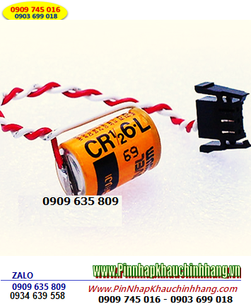 FUJI CR1/2 6.L, Pin nuôi nguồn PLC FUJI CR1/2 6.L lithium 3v 1/2AA (Japan)